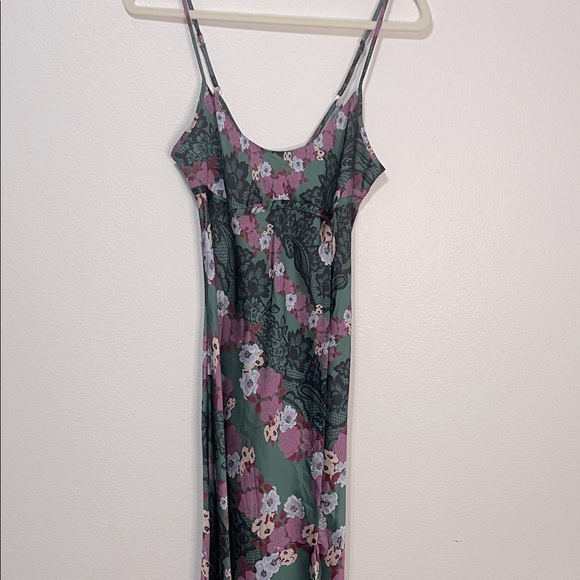 Free People NWOT Right This Way Floral Slip Dress Boho Sexy Slip Dress Size  Med - Picture 3 of 6